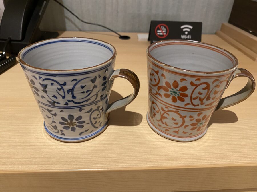 ウォーターマークホテル京都、客室のマグカップ